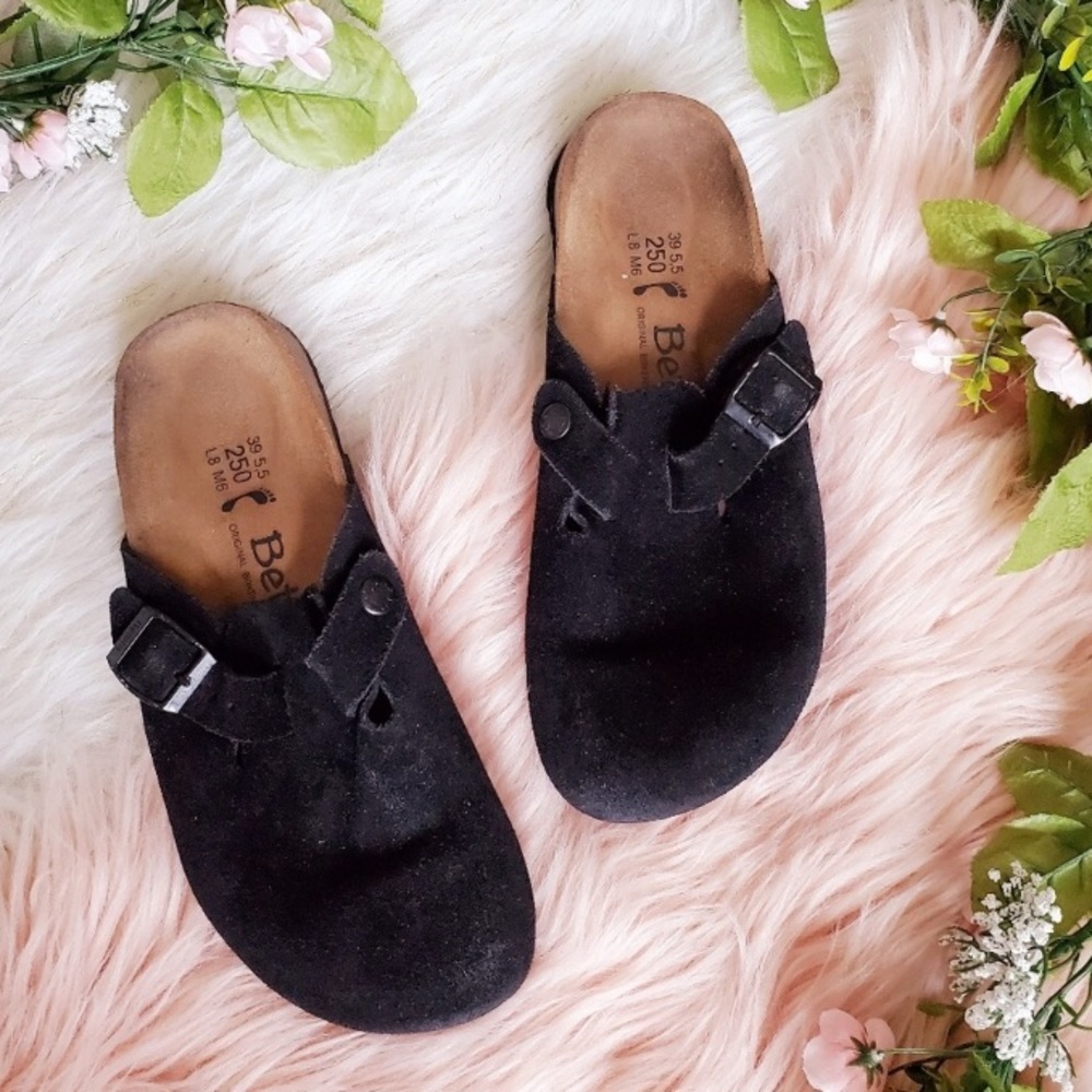 Birkenstock Betula Black Suede Clog